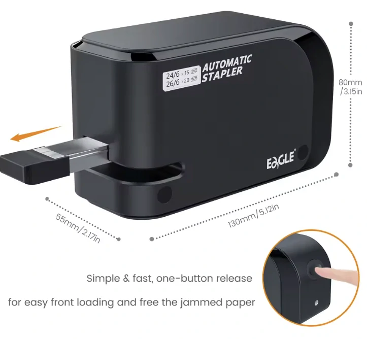 Eagle automatická sešívačka na 20 listů + 1000 sponek