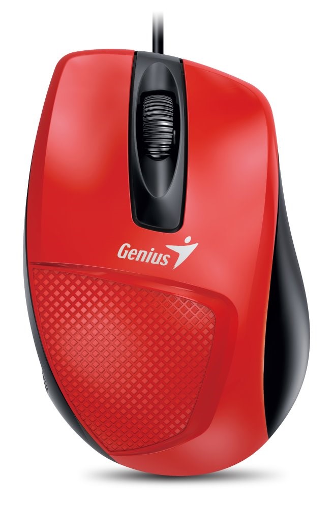 GENIUS myš DX-150X, drátová, 1000 dpi, USB, červená
