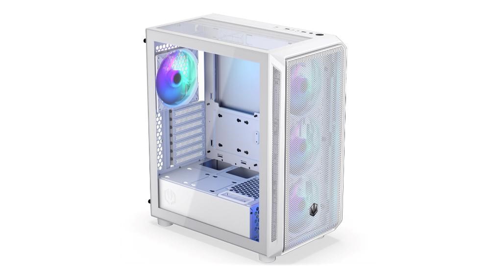 ENDORFY Case Arx 500 ARGB, Průhledná bočnice, ATX, 4x140mm ARGB Fan, bílá