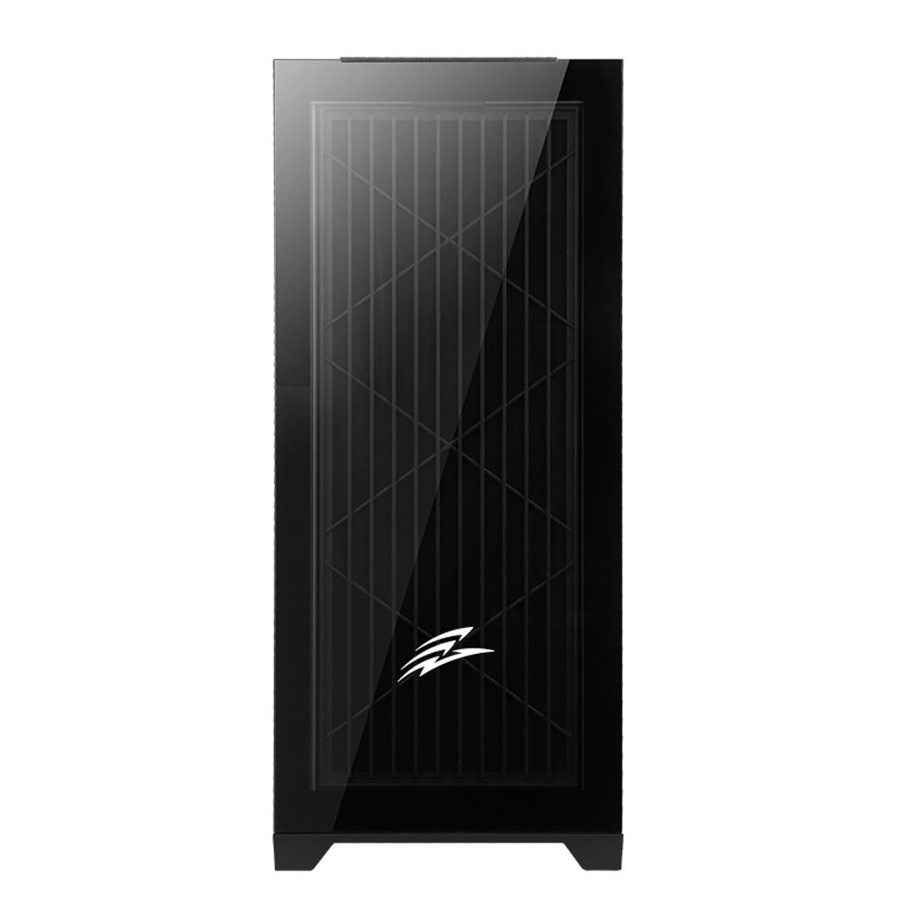 EVOLVEO Ptero Q2+, 2x čelní panel - sklo /mřížka, case ATX, černá, 4x ARGB Ventilátor