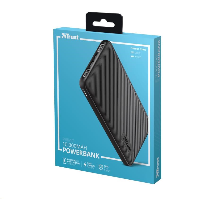 TRUST powerbanka Primo Powerbank 10000 mAh ECO