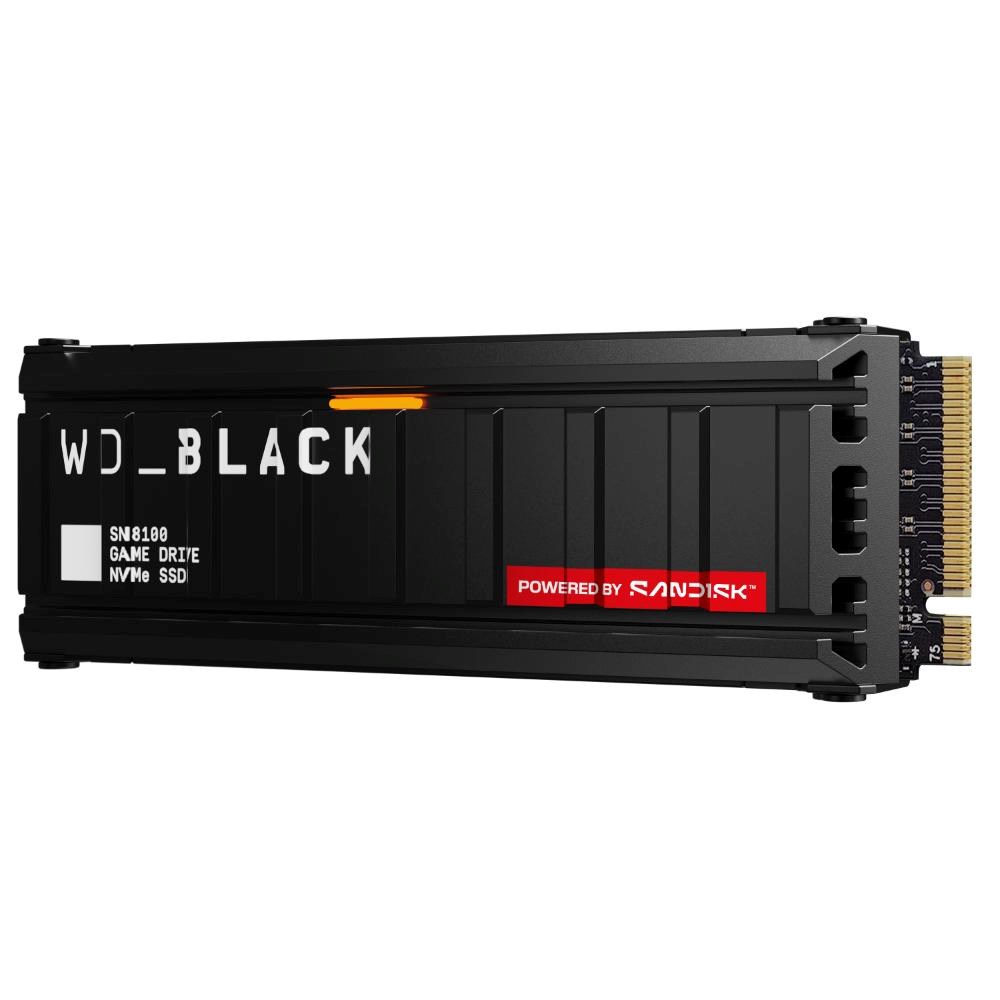 WD BLACK SSD NVMe 2TB PCIe SN8100 Powered by SanDisk, Gen5, (R:14900, W:14000MB/s), Chladič