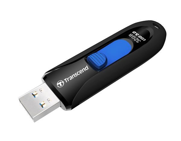 TRANSCEND Flash Disk 32GB JetFlash®790, USB 3.1 (R:90/W:25 MB/s) černá/modrá