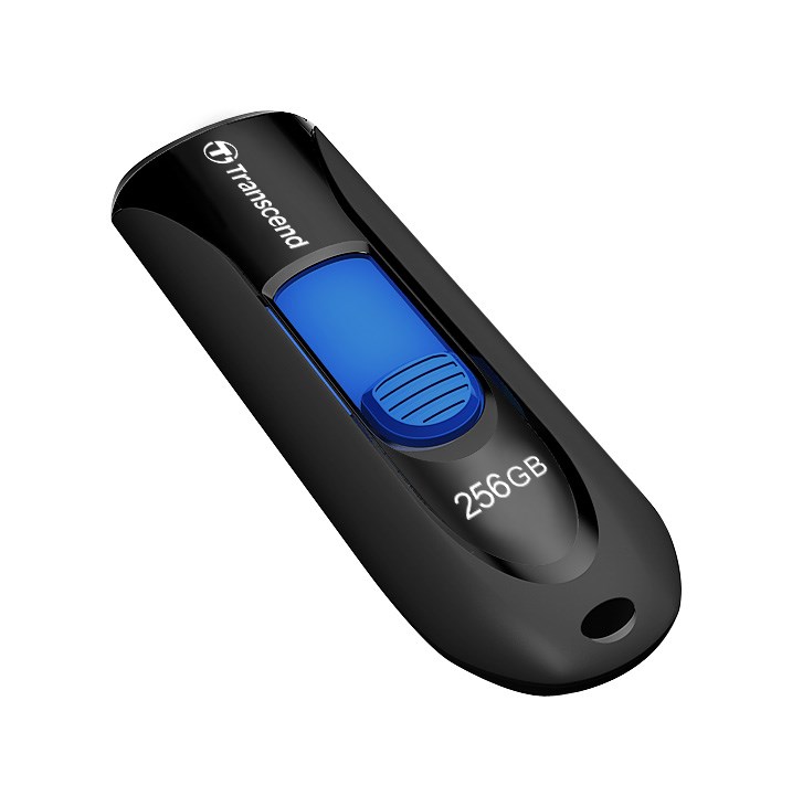 TRANSCEND USB Flash Disk 512GB JetFlash®790, USB 3.1 (R:100/W:40 MB/s) černá/modrá