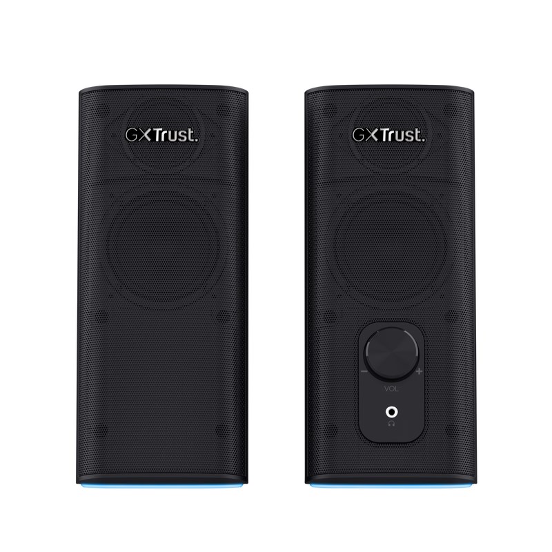 TRUST reproduktory GXT 612 CETIC RGB-Illuminated 2.0 Speaker Set, Bluetooth, černá