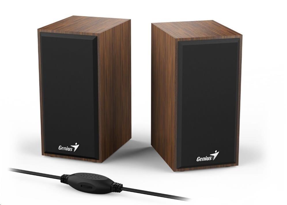 GENIUS repro SP-HF180, 2.0, 6W, dřevěné, hnědé