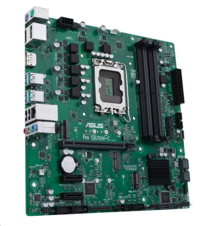 ASUS MB Sc LGA1700 PRO Q670M-C-CSM, Intel Q670, 4xDDR5, 2xDP, 1xHDMI, mATX