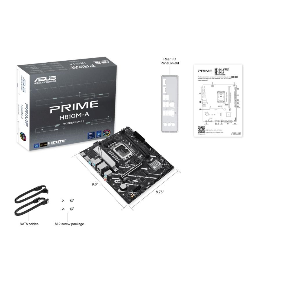 ASUS MB Sc LGA1851 PRIME H810M-A-CSM, 2xDDR5, 1xDP, 1xHDMI, mATX