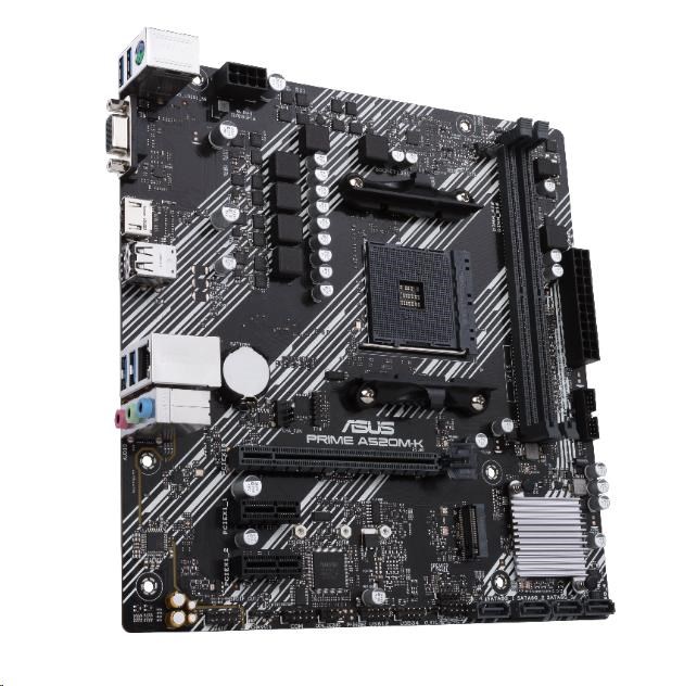 ASUS MB Sc AM4 PRIME A520M-K, AMD A520, 2xDDR4, 1xHDMI, 1xD-Sub, mATX