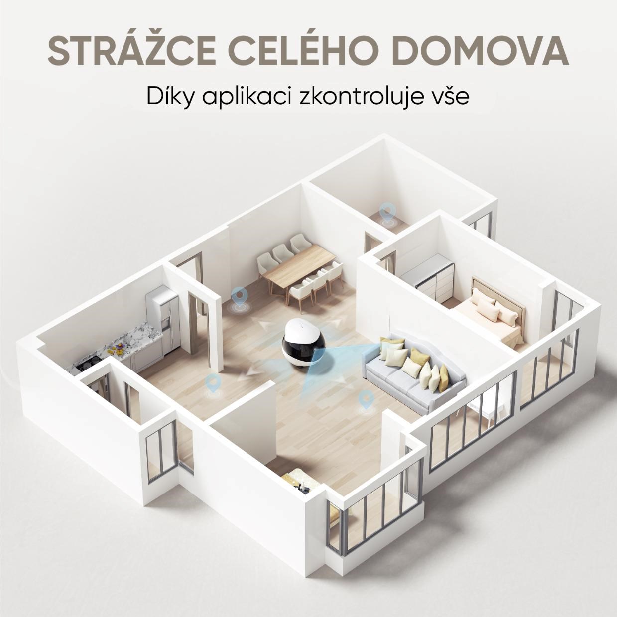 Enabot EBO Air 2 - Robotický AI společník s 2K kamerou