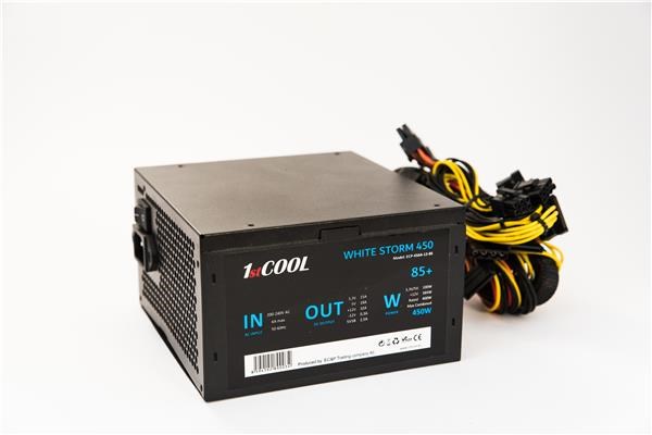 1stCOOL zdroj ATX 450W WHITE STORM 450, APFC, 85+