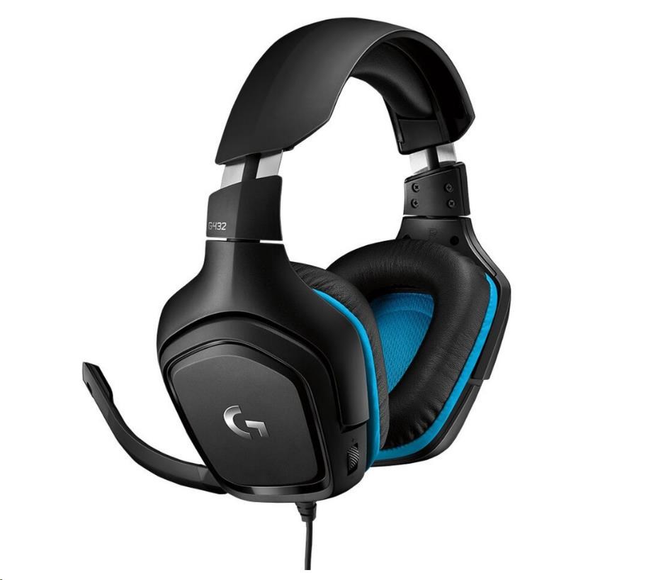 Logitech herní sluchátka G432 7.1 Wired