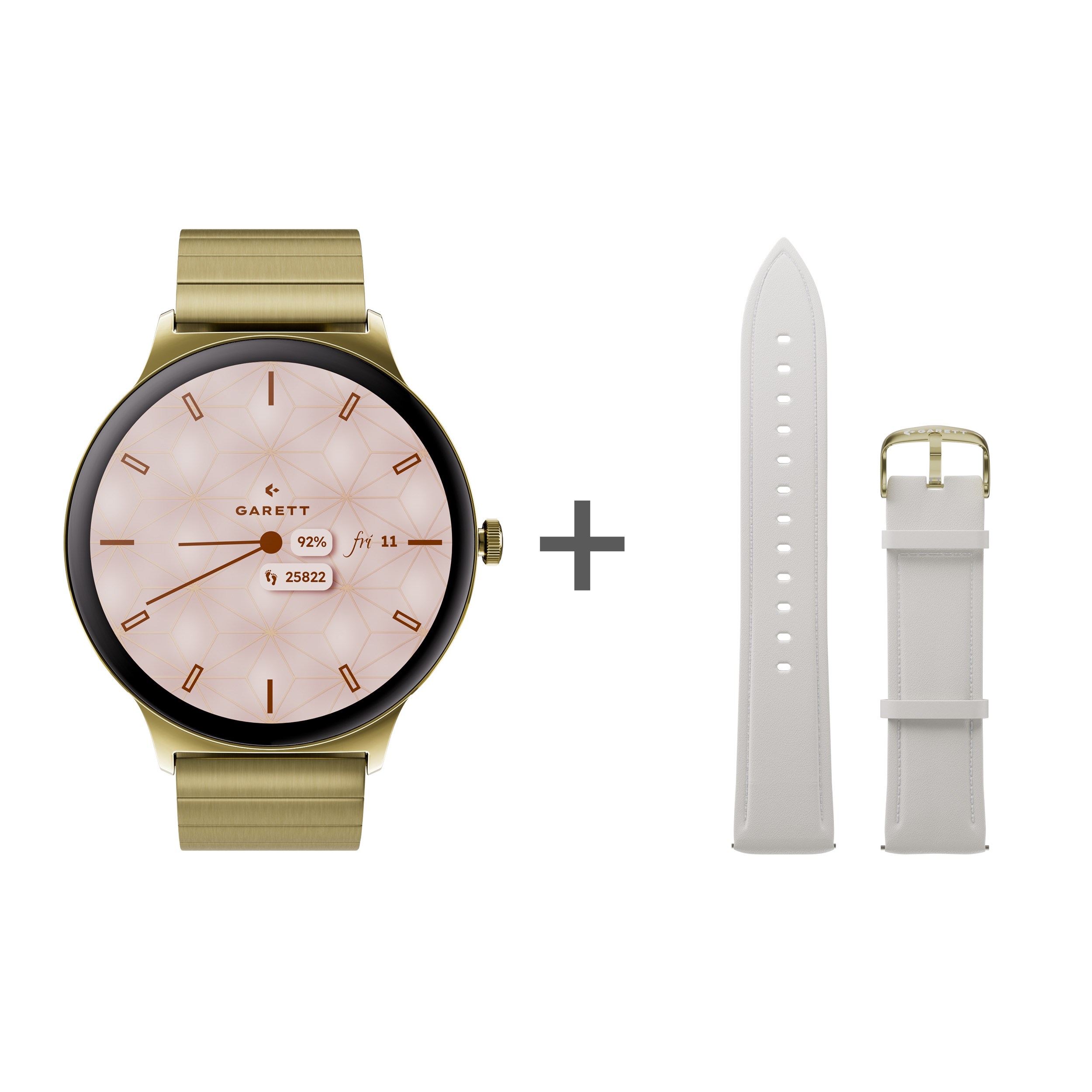 Garett Smartwatch Verona 2 zlatá SOLID steel