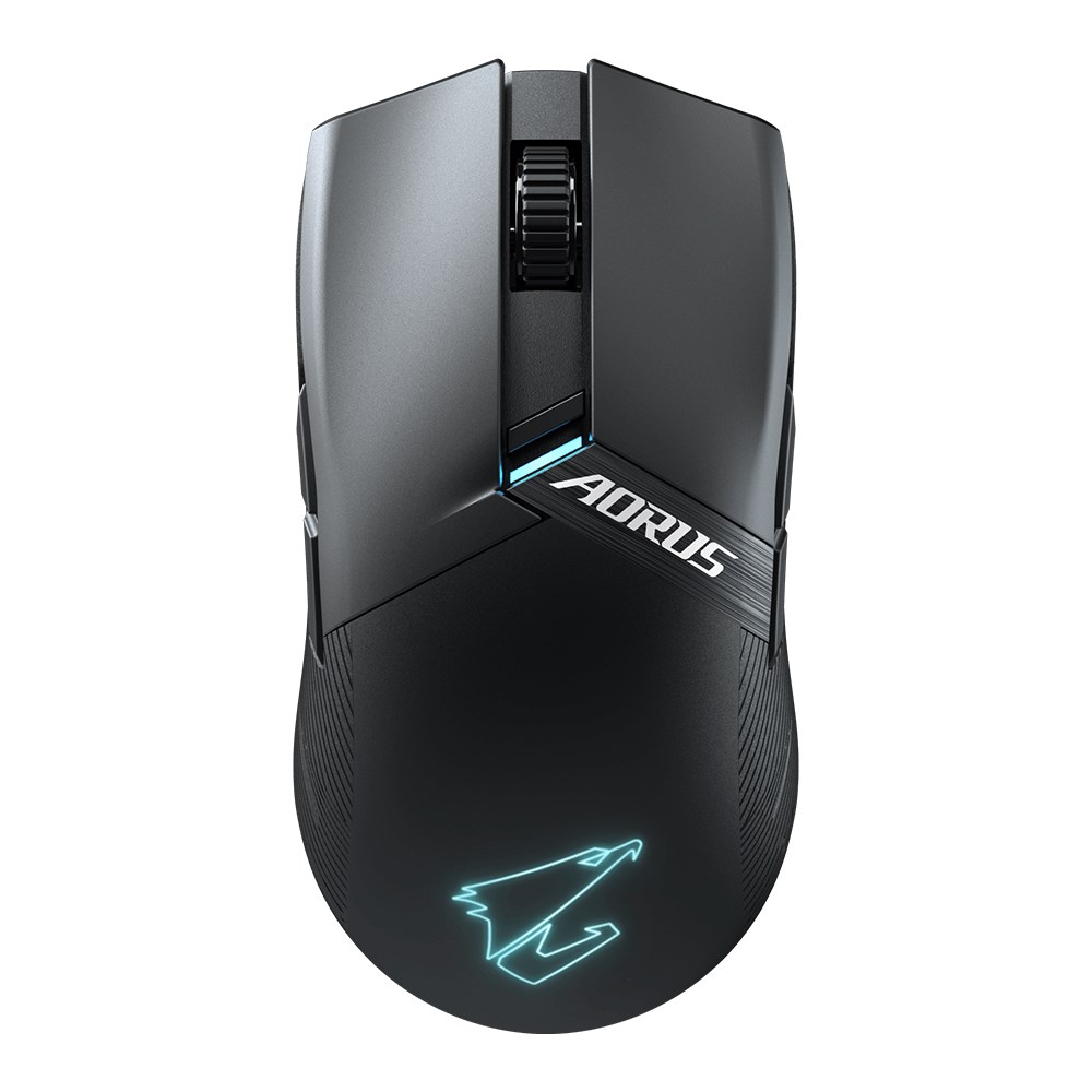BAZAR GIGABYTE Herní myš Aorus M6, Bezdrátová 2.4GHz, USB-C, černá (ROZBALENO)