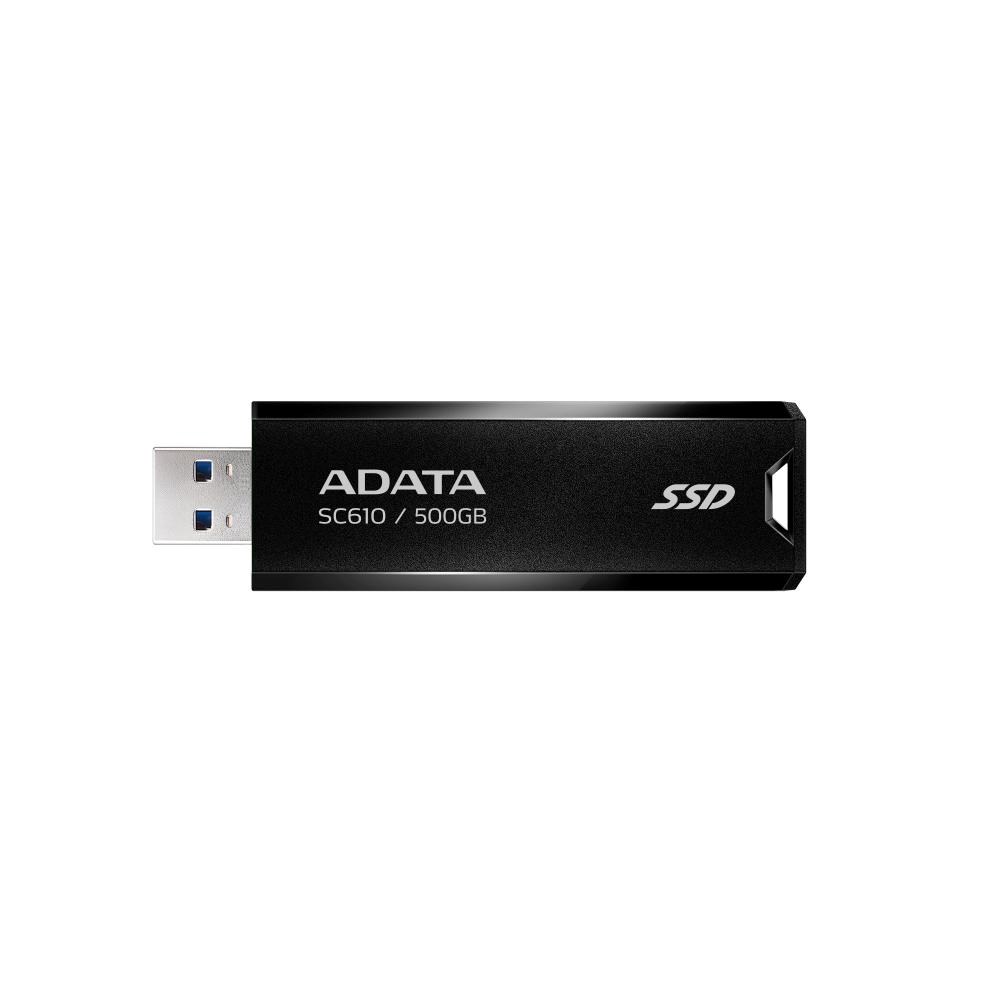 ADATA Externí SSD 500GB SC610, USB-A 3.2, černá