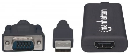 MANHATTAN Převodník z VGA a USB na HDMI