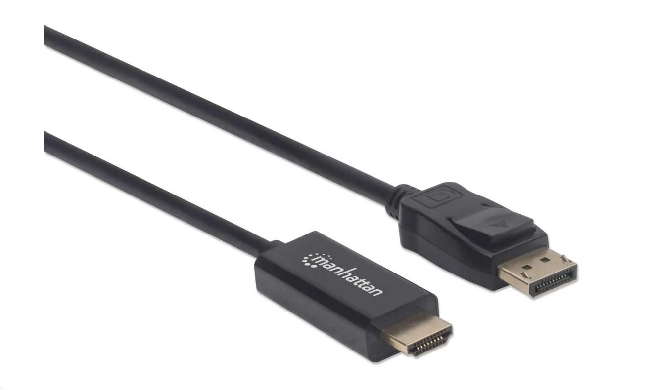 MANHATTAN Kabel DisplayPort na HDMI 1080p, 1.8m, černý