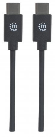 MANHATTAN kabel Hi-Speed USB-C, Type-C Male to Type-C Male, 0,5m, černý