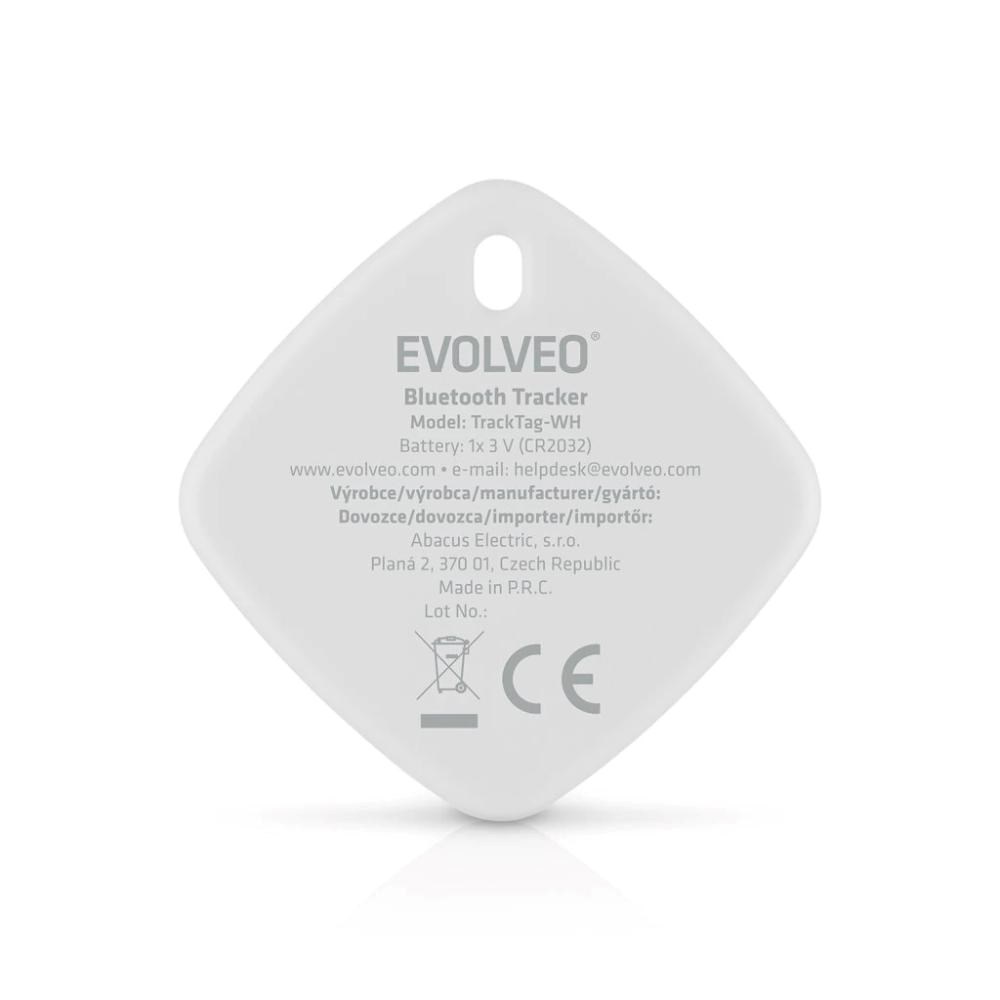 EVOLVEO TrackTag, Bluetooth lokátor s Apple Find My, bílý