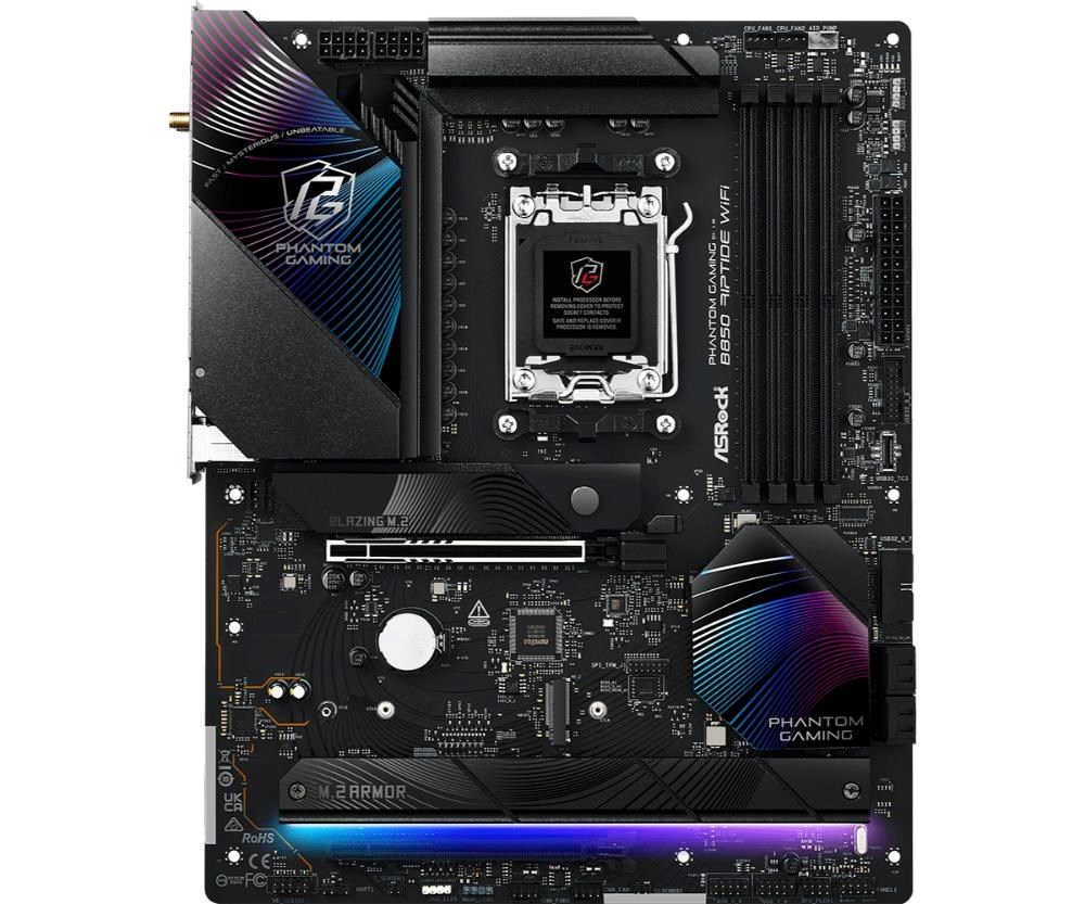 ASRock MB Sc AM5 B850 Riptide WiFi, AMD B850, 4xDDR5, 1xHDMI, WiFi, ATX
