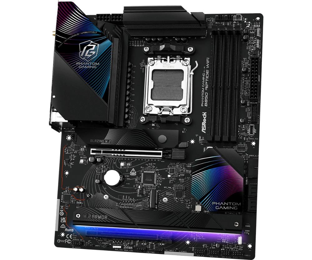 ASRock MB Sc AM5 B850 Riptide WiFi, AMD B850, 4xDDR5, 1xHDMI, WiFi, ATX