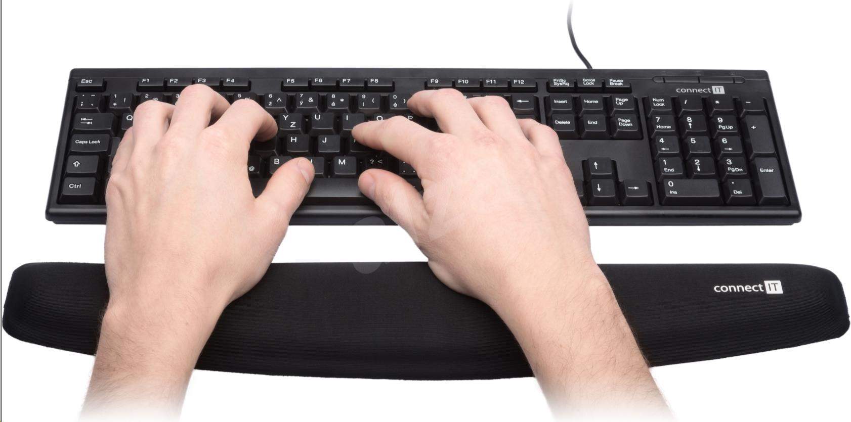 CONNECT IT zápěstní opěrka před klávesnici (paměťová pěna)