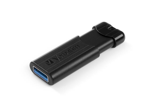 VERBATIM Flash Disk PinStripe USB 3.0, 32GB - černá