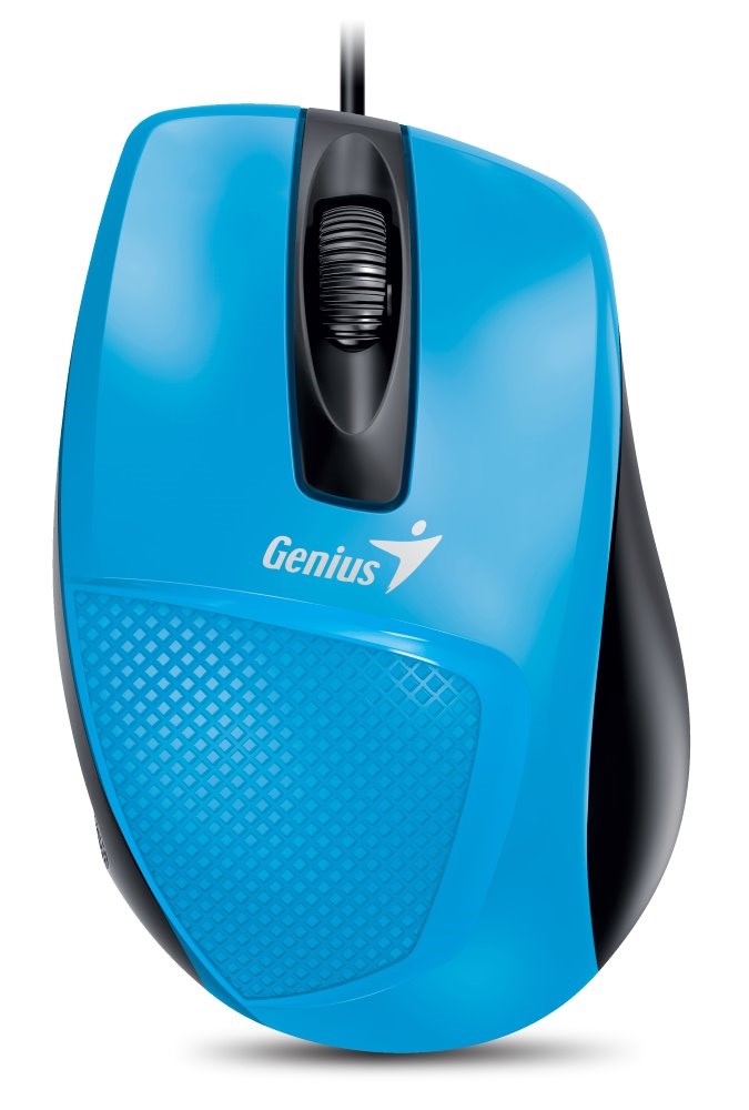 GENIUS myš DX-150X, drátová, 1000 dpi, USB, modrá