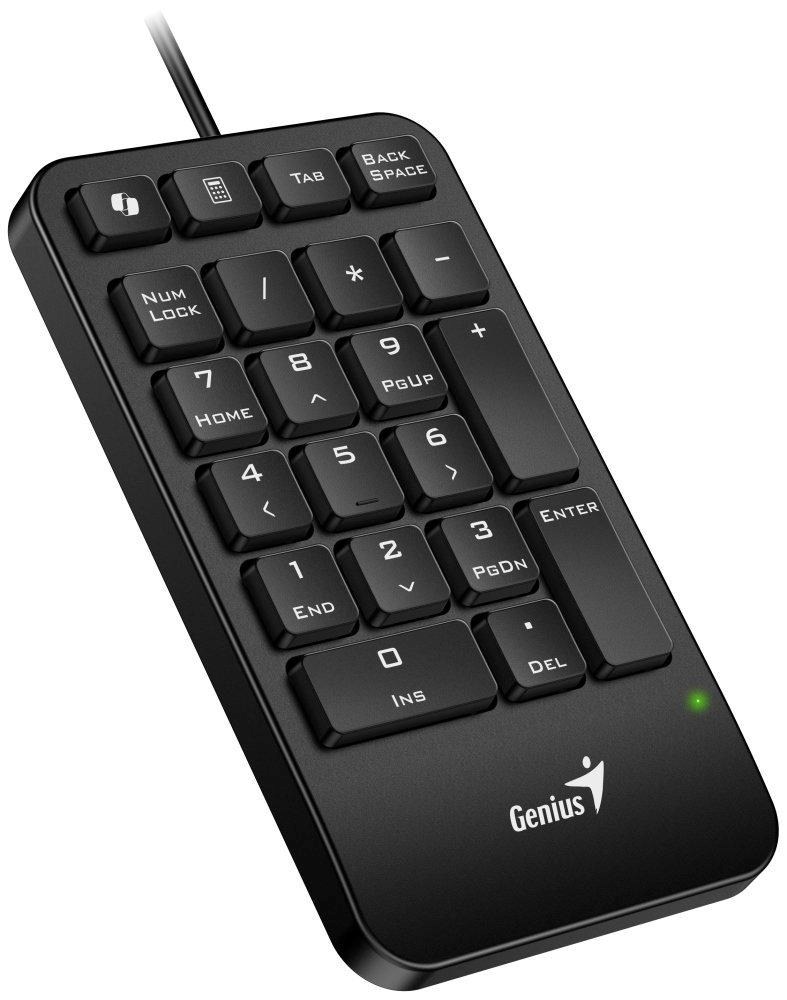 GENIUS Numerická klávesnice NumPad 125, Drátová USB-C, černá