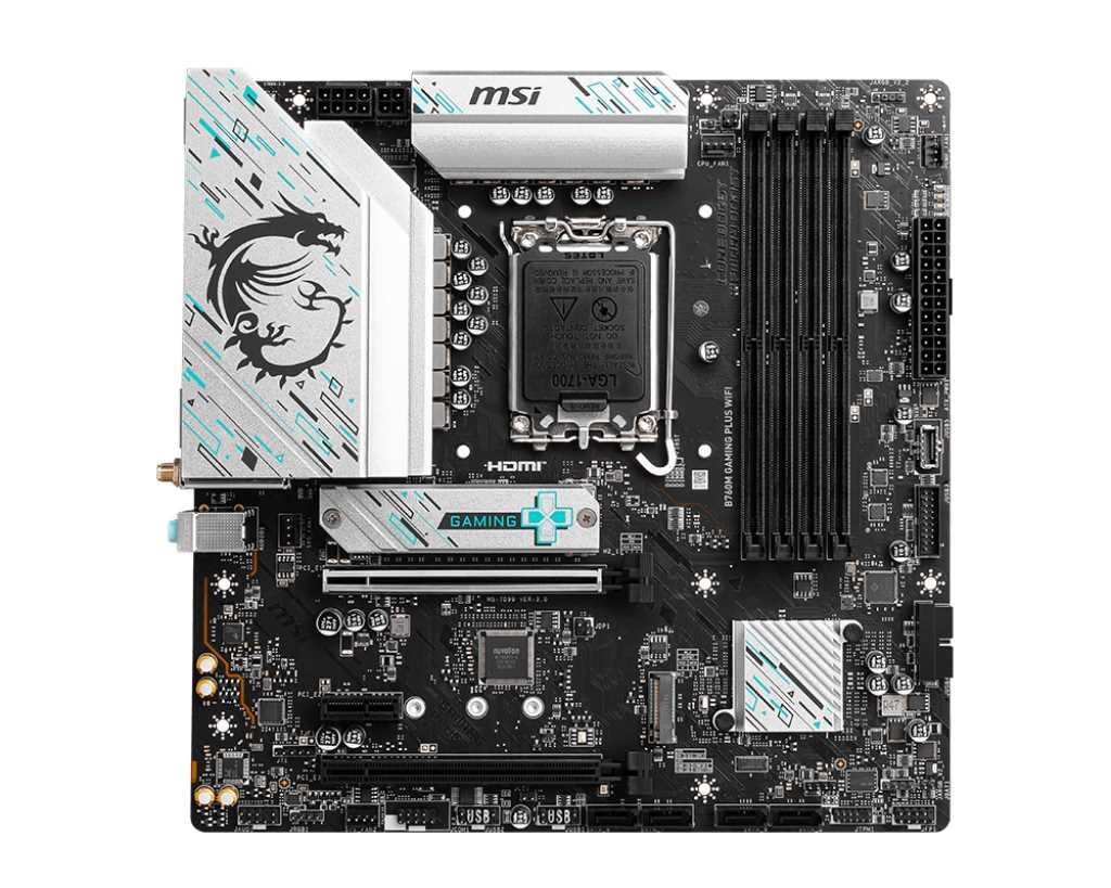 MSI MB Sc LGA1700 B760M GAMING PLUS WIFI, Intel B760, 4xDDR5, 2xDP, 2x HDMI, mATX