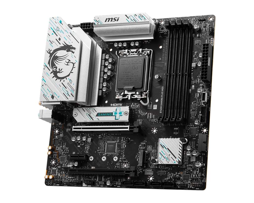 MSI MB Sc LGA1700 B760M GAMING PLUS WIFI, Intel B760, 4xDDR5, 2xDP, 2x HDMI, mATX