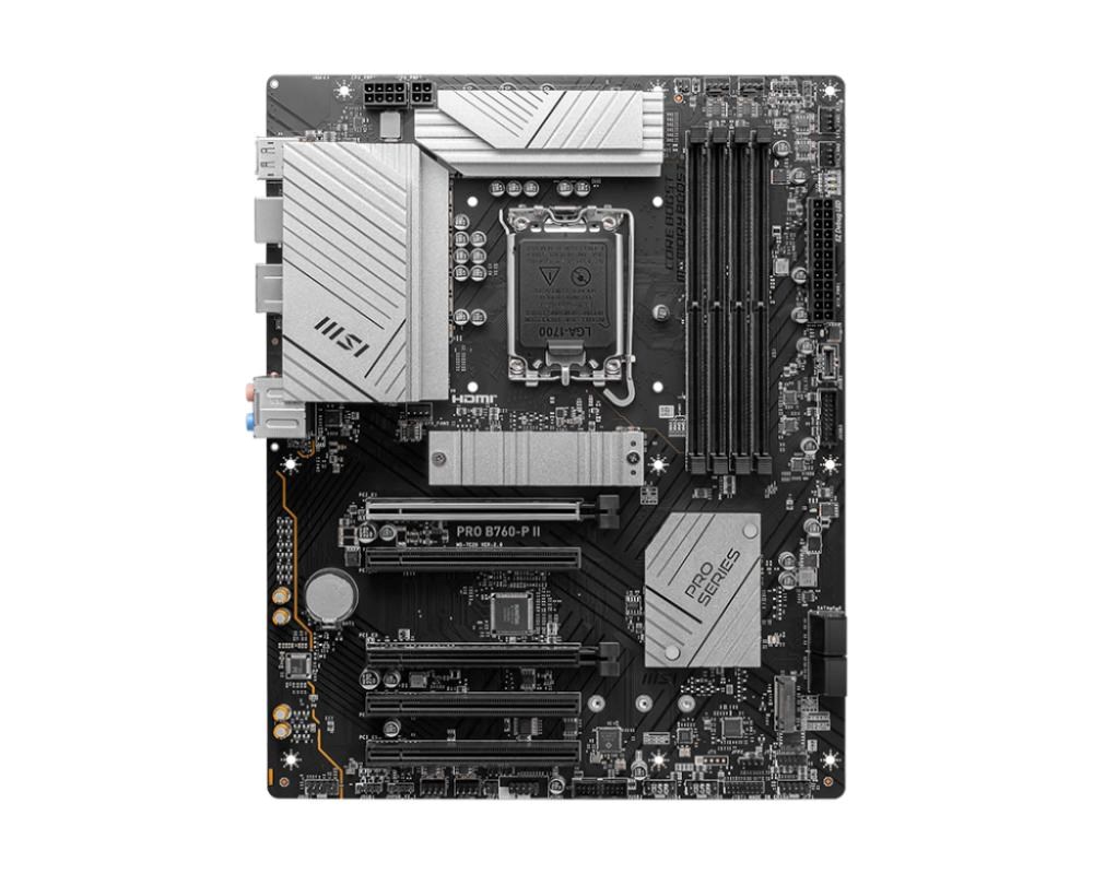 MSI MB Sc LGA1700 PRO B760-P II, Intel B760, 4xDDR5, 1xDP, 1xHDMI