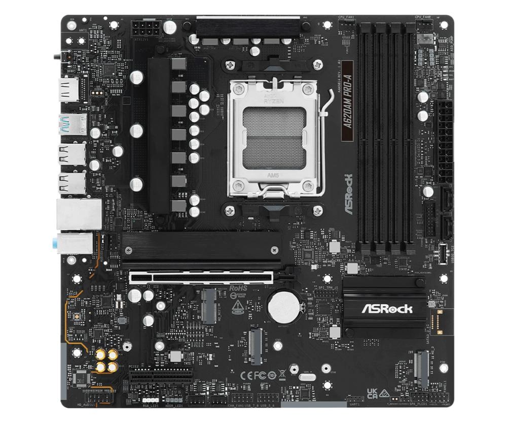 ASRock MB Sc AM5 A620AM PRO-A, AMD A620A, 4xDDR5, 1xHDMI
