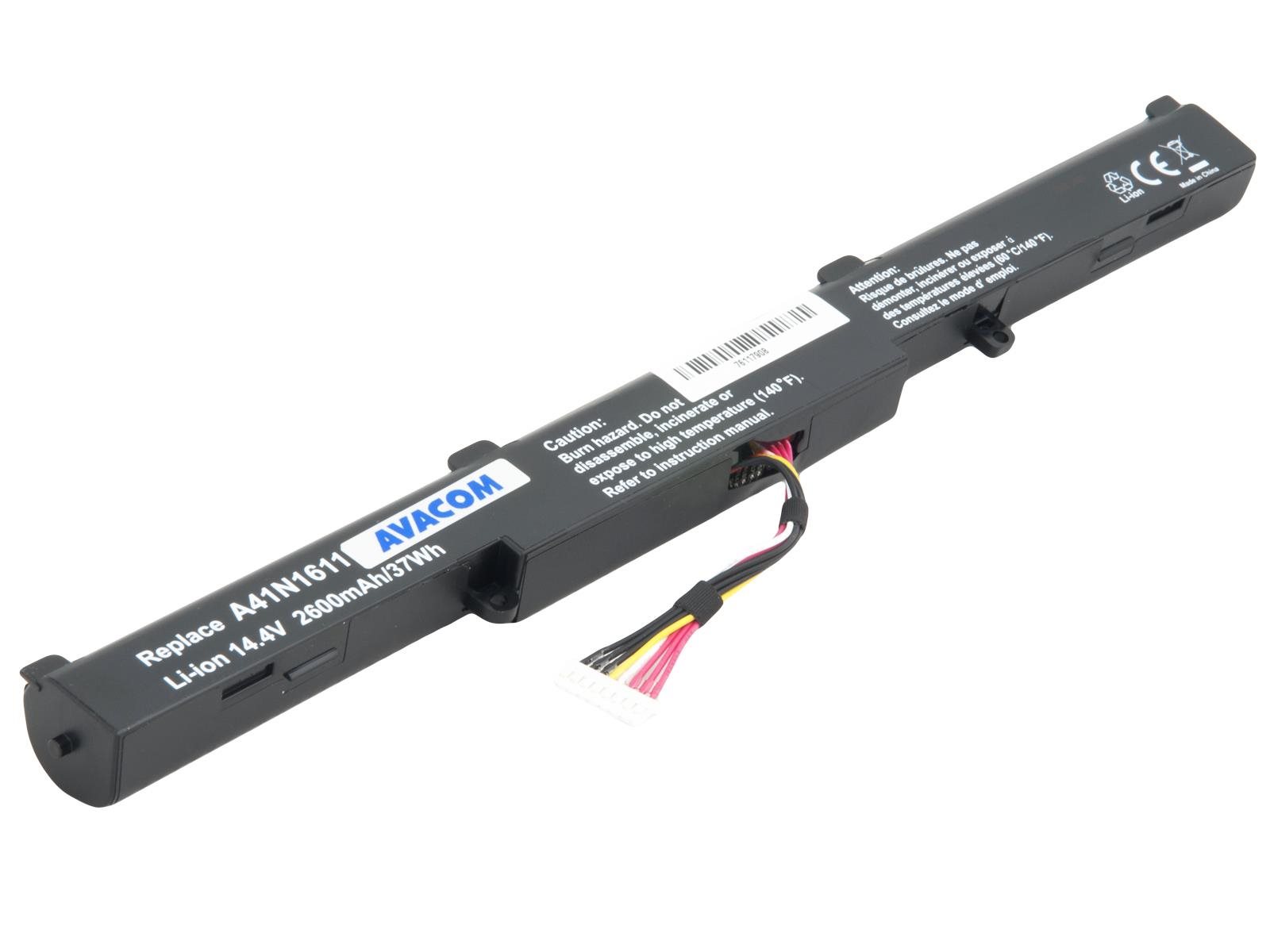 AVACOM baterie pro Asus G553, GL753, N552 Li-Ion 14,4V 2600mAh 37Wh