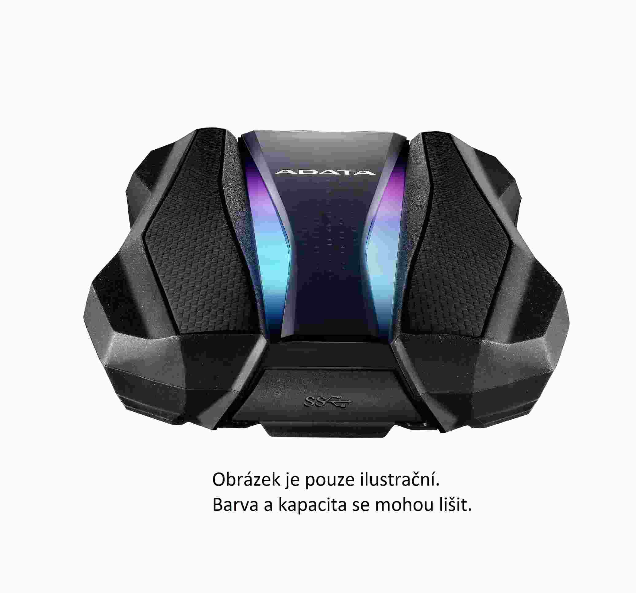 ADATA Externí HDD 2TB 2,5" USB 3.2 HD770G, červená