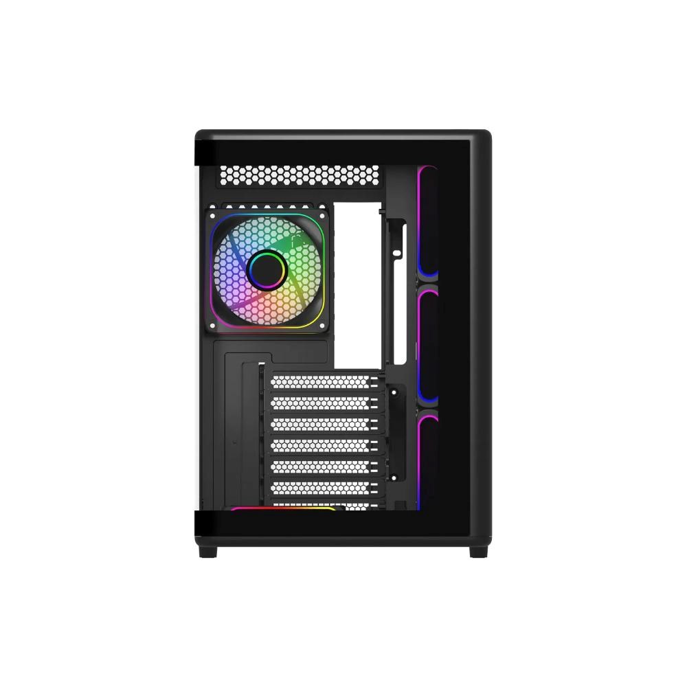 Cooler Master case Elite 600, ATX, Průhledná bočnice, 7x 120mm ARGB Fan, Černá
