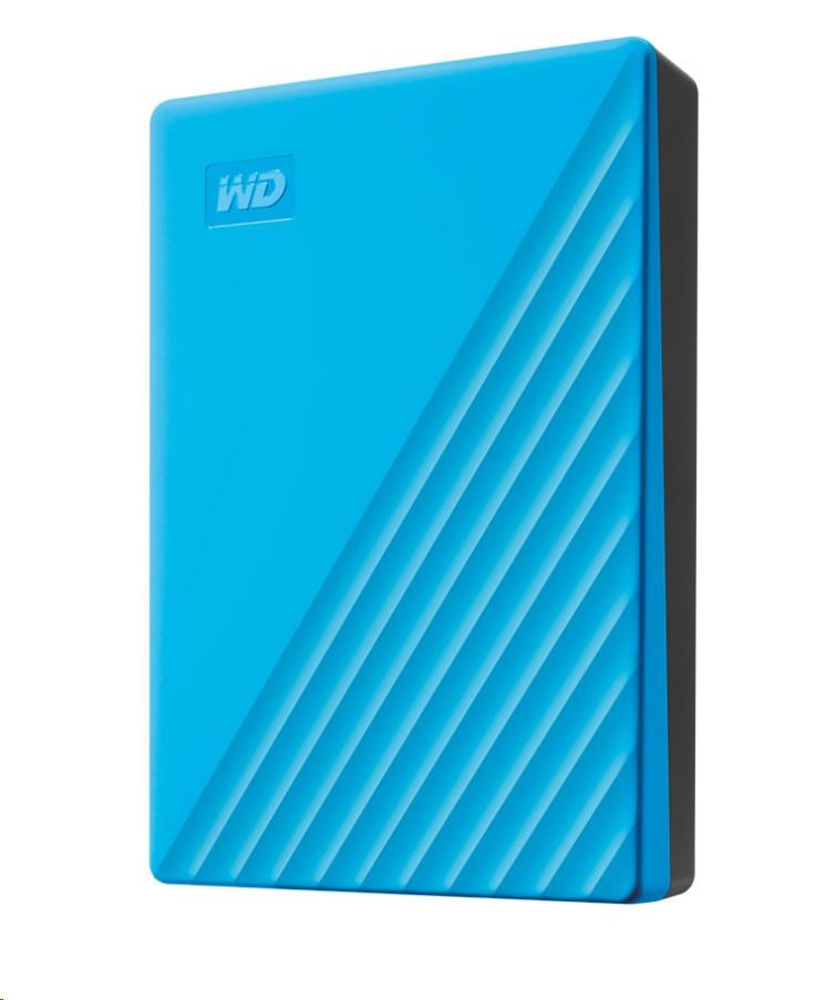 WD My Passport Portable 4TB, Externí HDD, USB 3.0, modrá
