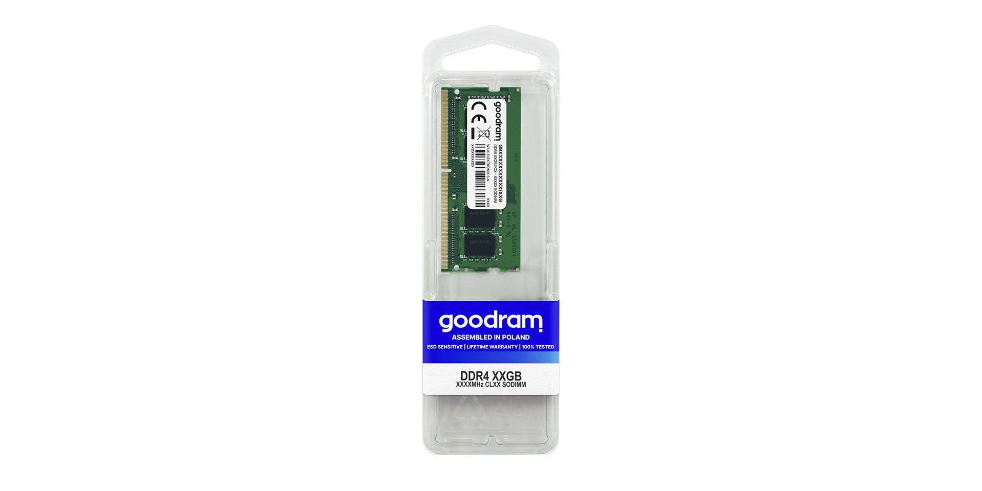 GOODRAM SODIMM DDR4 16GB 3200MHz CL22, 1.2V