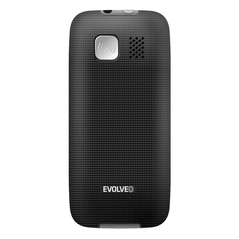 EVOLVEO EasyPhone, mobilní telefon pro seniory s nabíjecím stojánkem, černý