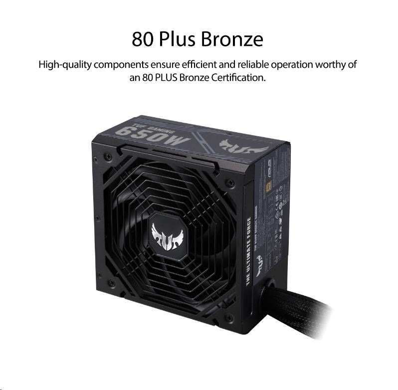 ASUS zdroj TUF-GAMING-650B 650W, 80+ Bronze