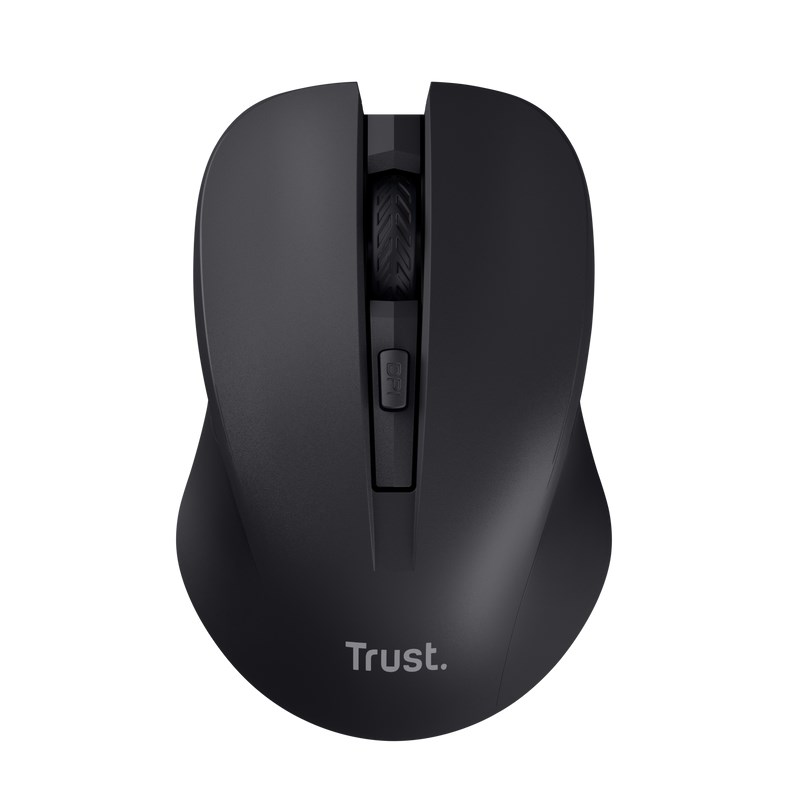 TRUST myš Mydo tichá bezdrátová myš, optická, USB, černá