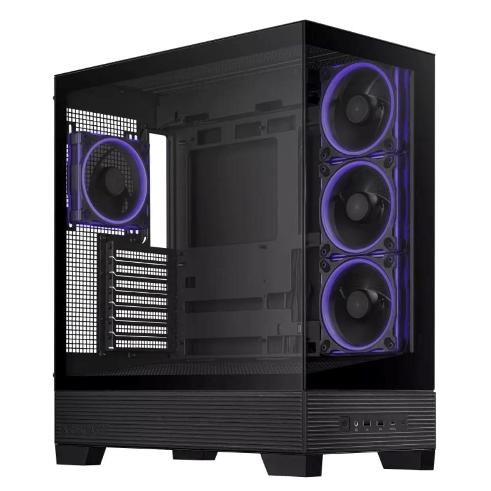 ASUS case A31 PLUS TG ARGB, Mid Tower, Průhledná bočnice, 4x120mm ARGB Fan, ARGB Hub, černá