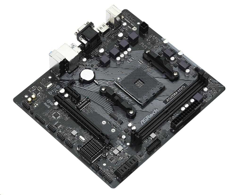 ASRock MB Sc AM4 A520M-HVS, AMD A520M, 2xDDR4, HDMI