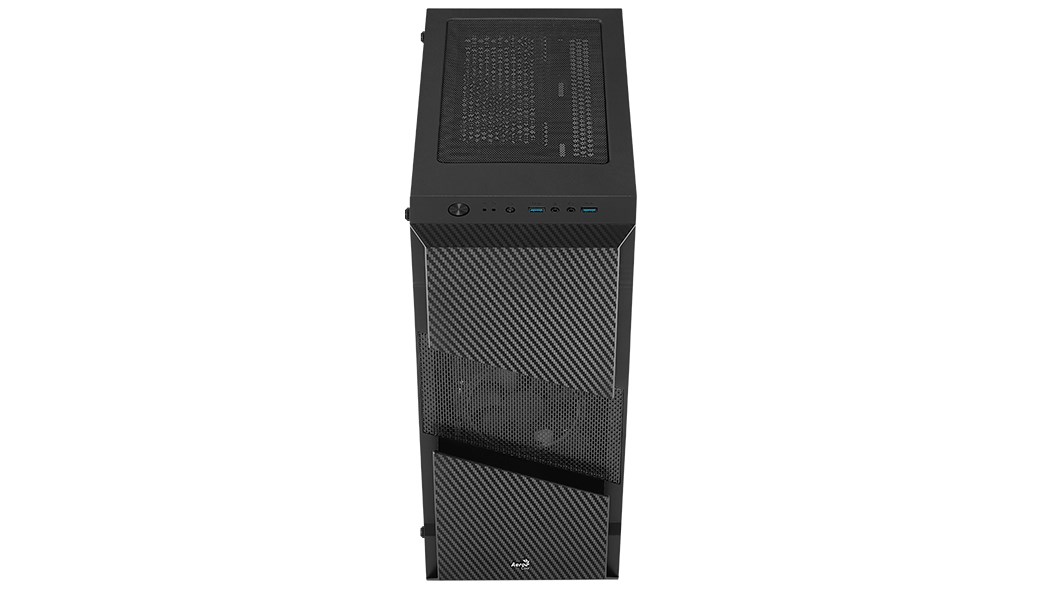 AEROCOOL skříň Menace Saturn FRGB ML G, Mid tower, 2x USB 3.0, 2x audio, 1x 120mm FRGB Fan, bez zdroje