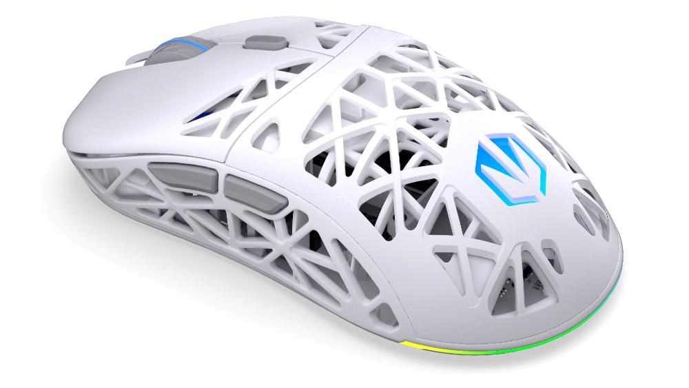 Endorfy Herní myš LIV Wireless Onyx White, Bezdrátová, ARGB, bílá