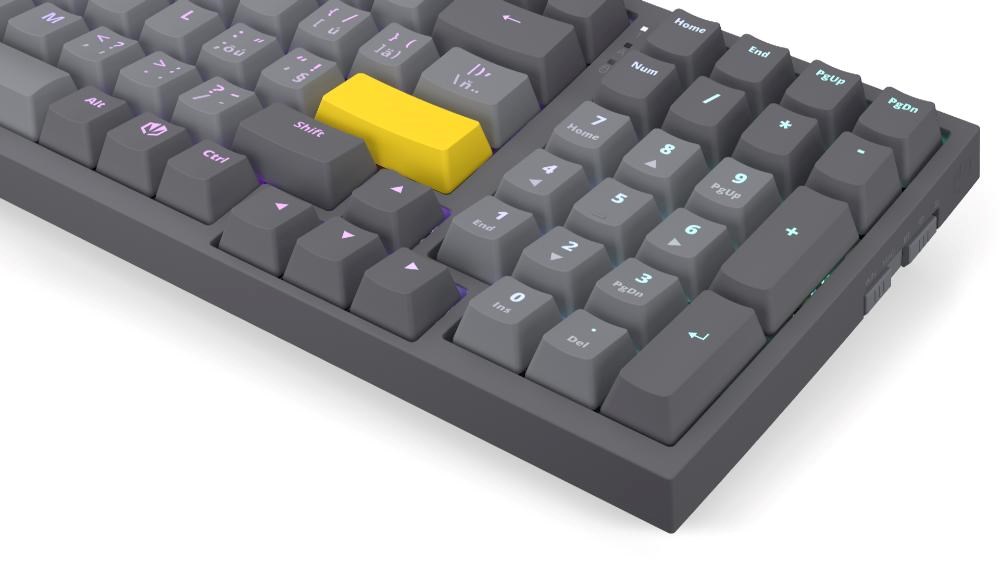 Endorfy herní klávesnice Celeris 1800, bezdrátová, yellow switch, mechanická, CZ layout, RGB