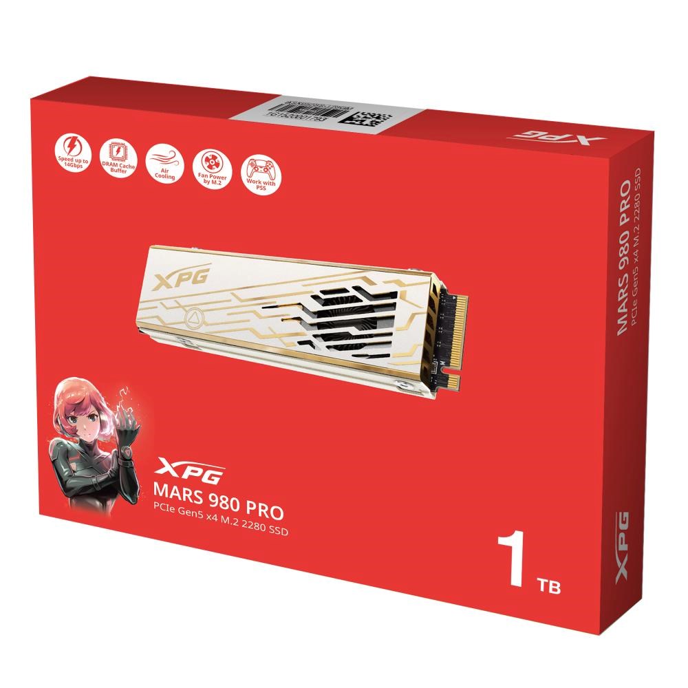 ADATA SSD 1TB XPG MARS 980 PRO, PCIe Gen5x4, M.2 2280, (R:14000/ W:10000MB/s)