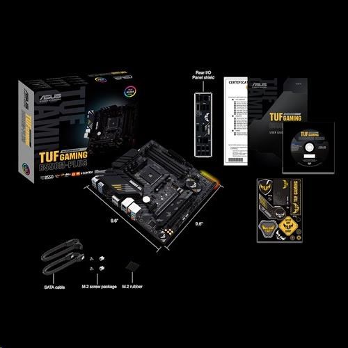 ASUS MB Sc AM4 TUF GAMING B550M-PLUS, AMD B550, 4xDDR4, 1xDP, 1xHDMI, mATX