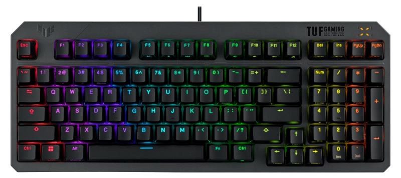 ASUS klávesnice TUF Gaming K3 GEN II, mechanická, US, šedá