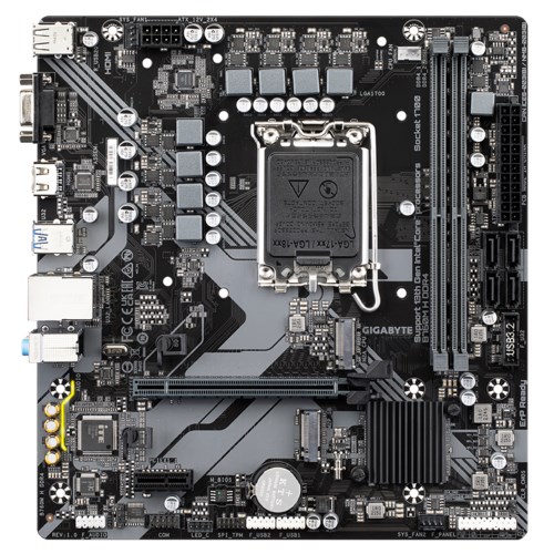 GIGABYTE MB Sc LGA1700 B760M H DDR4, Intel B760, 2xDDR4, 1xHDMI, 1xVGA, mATX